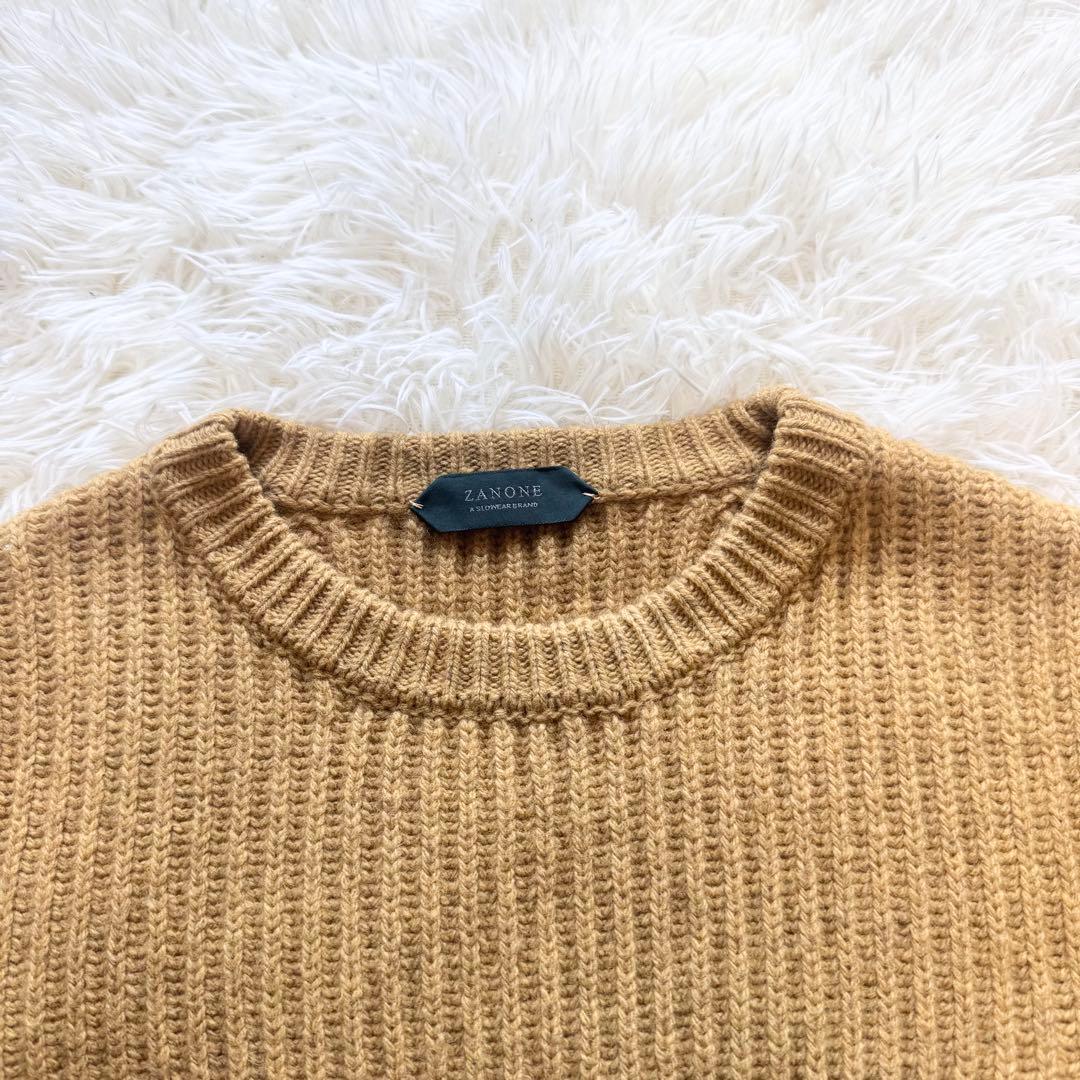 ✨美品✨ザノーネ ZANONE ケーブル編み ウールヤクニット 46