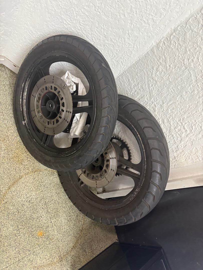 gpz400f 前後ホイール カワサキ GPZ400F 前後ホイール交換 前後タイヤ交換 【豊田市