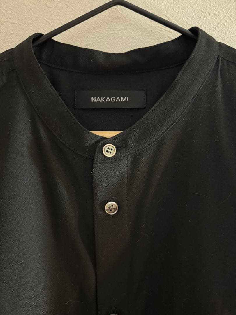 NAKAGAMI 異素材切り替えブラウス