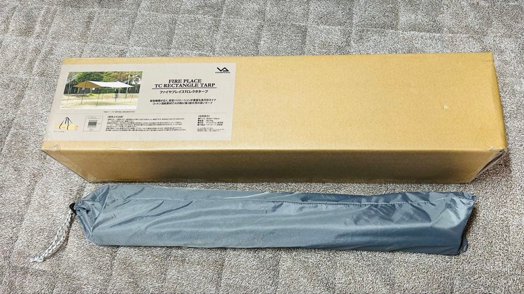 新品未使用　タープポール付き！ファイヤープレイスTCレクタタープ VISIONPEAKS（ビジョンピークス） レクタタープ ファイアプレイスTC