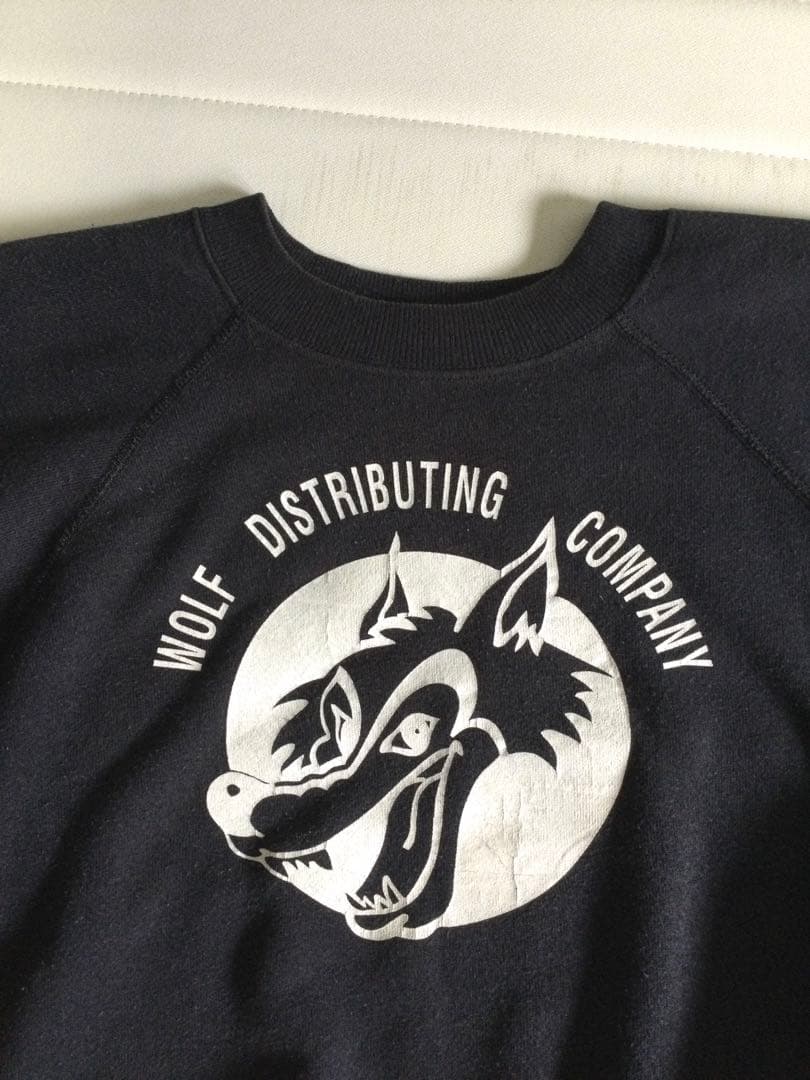 70's Wolf distributing company スウェットLサイズ - メルカリ