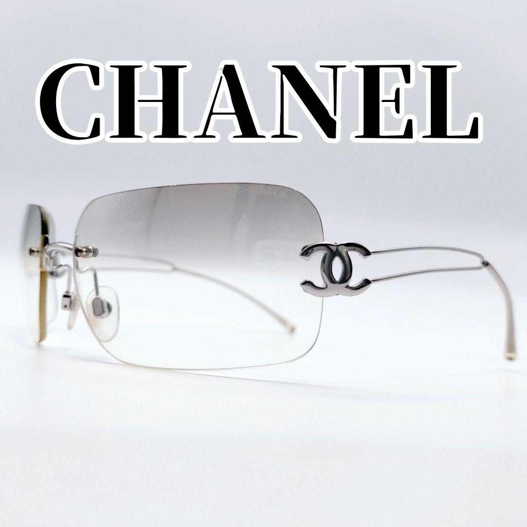 CHANEL シャネル　ココマーク　サングラス　リムレス　グラデーション 57644_1.jpg