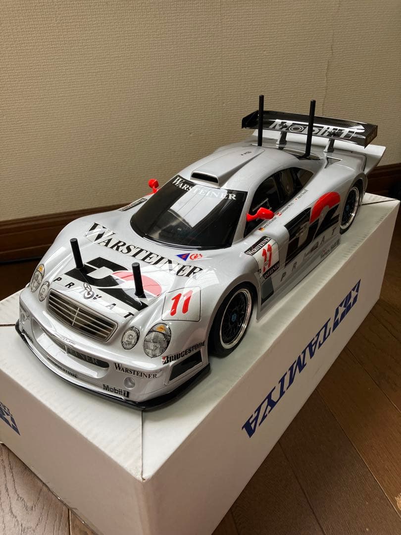 最終値下げ。タミヤ メルセデス・ベンツ CLK-GTR 完成済未走行ボディ タミヤ メルセデスベンツ clk gtrラジコンボディー 1/10 完成品 ボディ