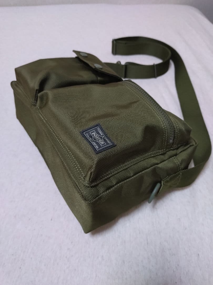 極美品】ポーター ユニット ショルダーバッグ グリーン オリーブ