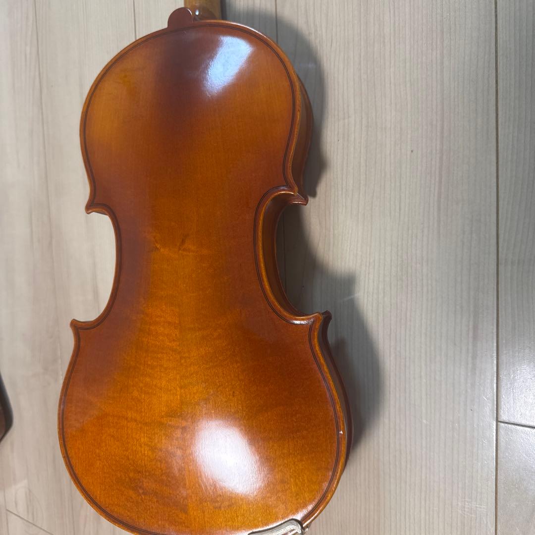 SUZUKI-1887-280-4/4オレンジ色 バイオリン 本体 弓付き - メルカリ