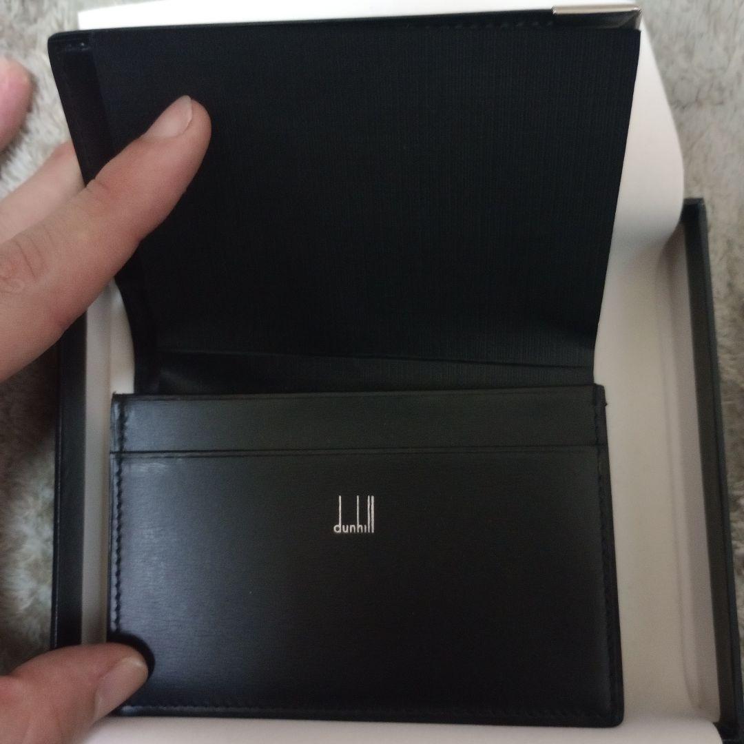 新品未使用】dunhill 黒 レザー 名刺入れ 箱付き - メルカリ