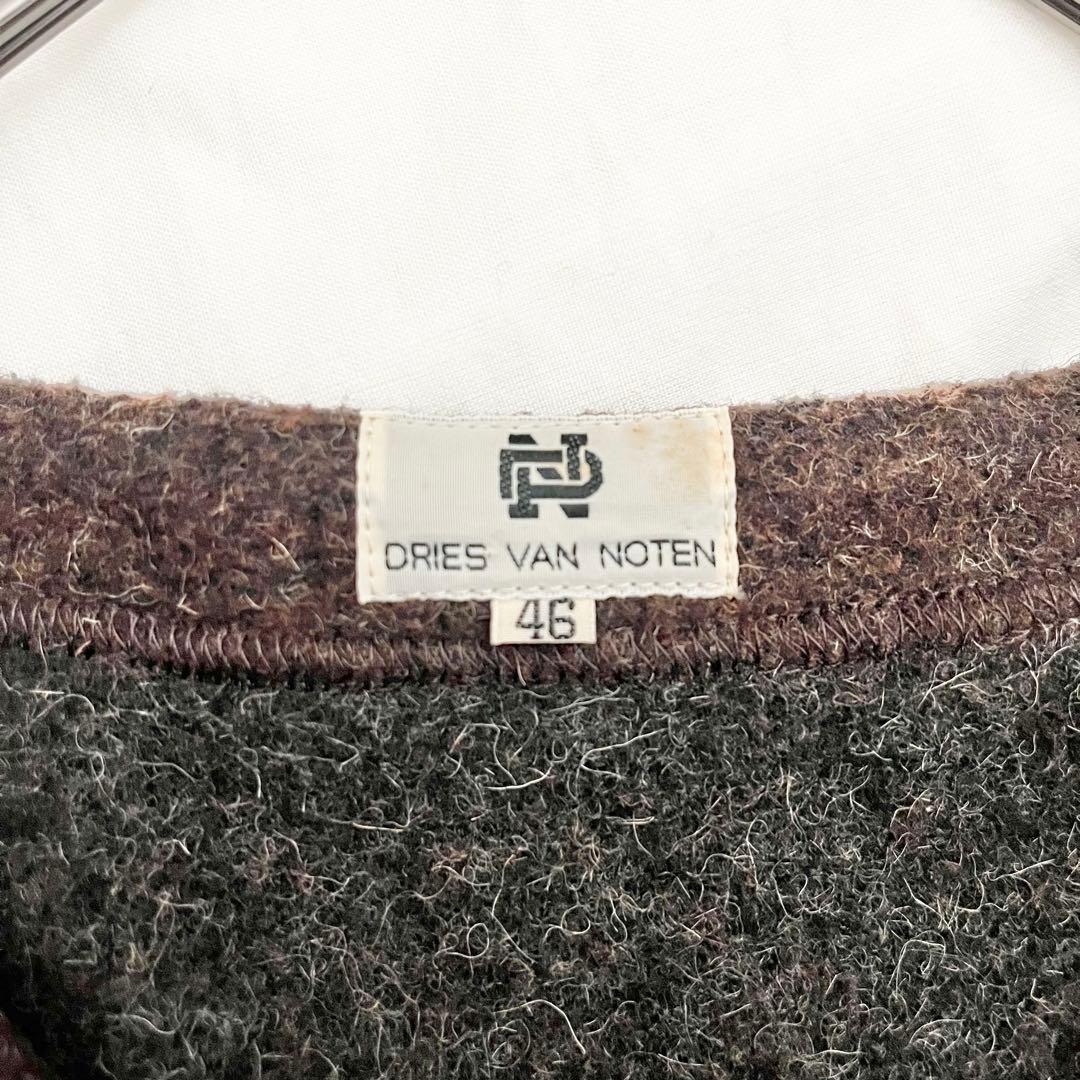 80'90'DRIES VAN NOTENドリスヴァンノッテンウールベスト旧ロゴ