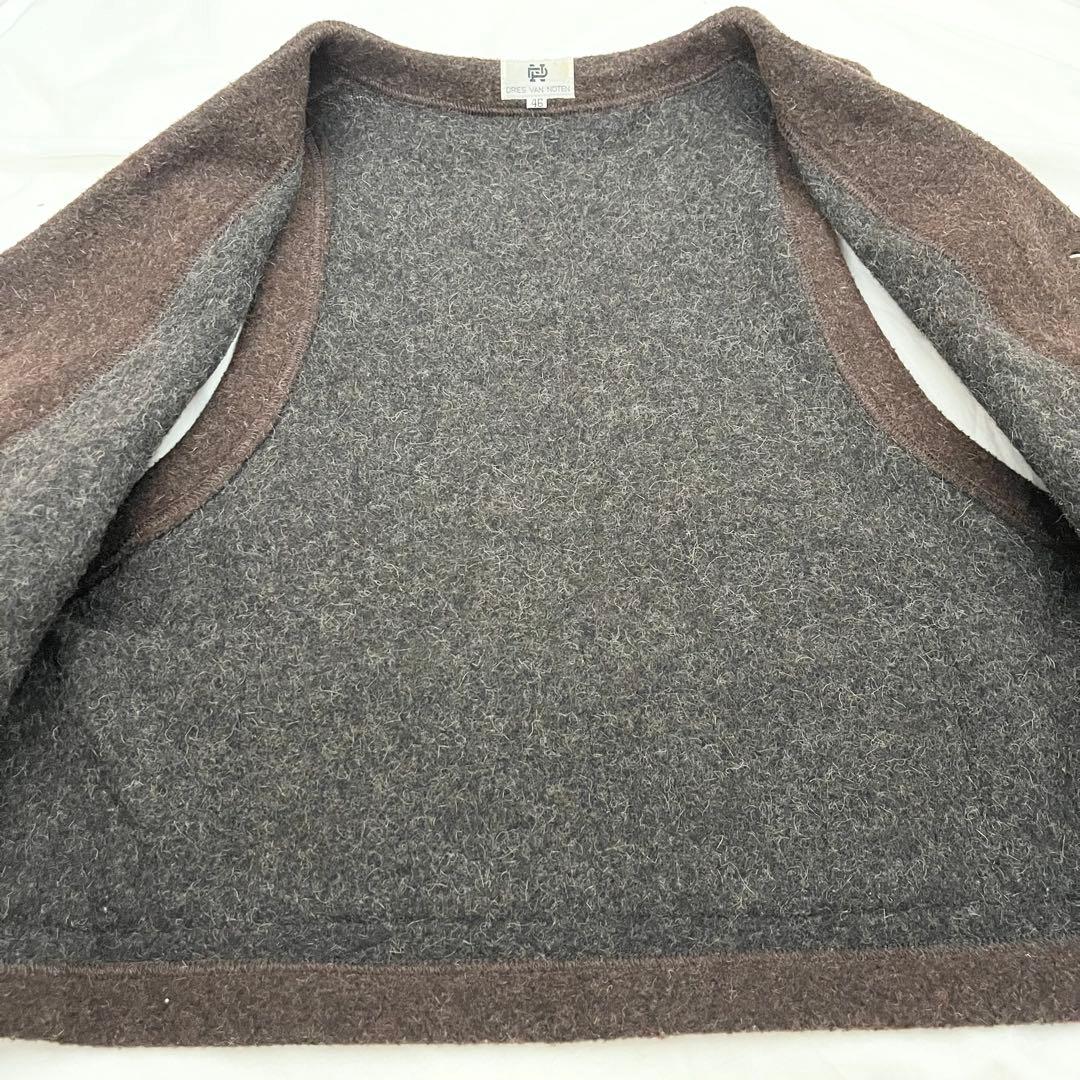 80'90'DRIES VAN NOTENドリスヴァンノッテンウールベスト旧ロゴ