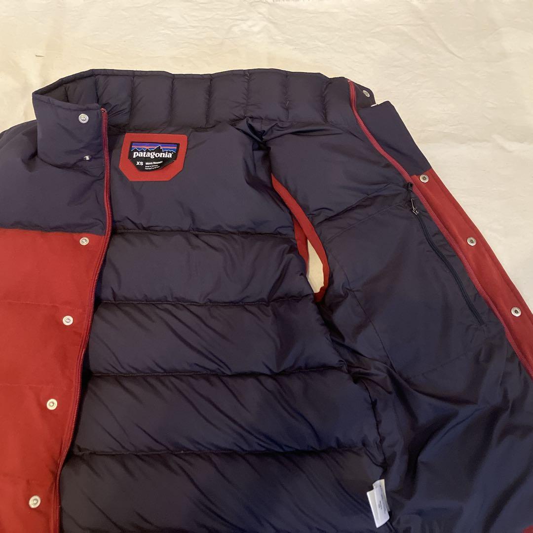 パタゴニア Patagonia ダウンベスト メンズXS レッド×ネイビー - メルカリ