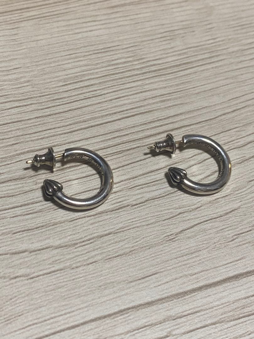 クロムハーツ　プレーンフープピアス(両耳用) CHROME HEARTS（クロムハーツ） HOOP PLAIN プレーンフープ ピアス