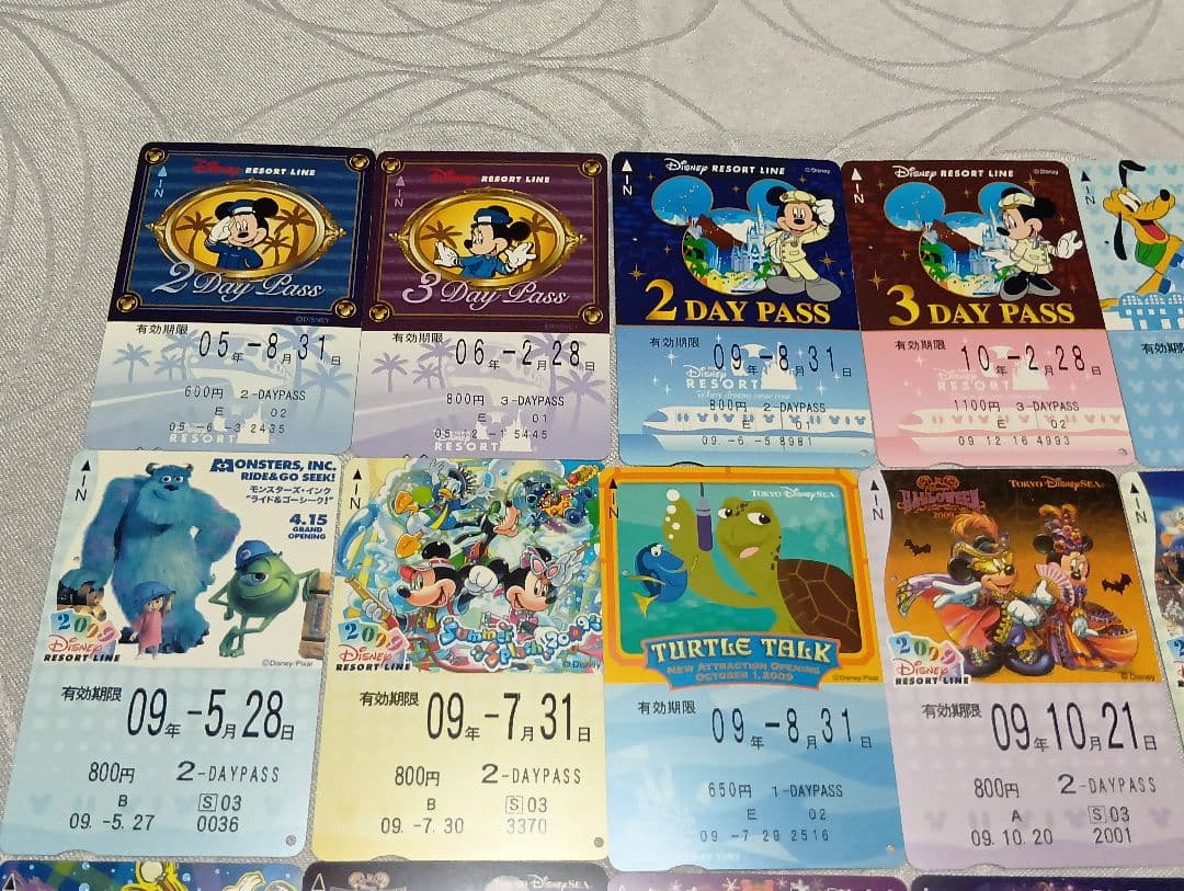 使用済 ディズニーリゾートライン フリーきっぷ まとめ売り 44枚