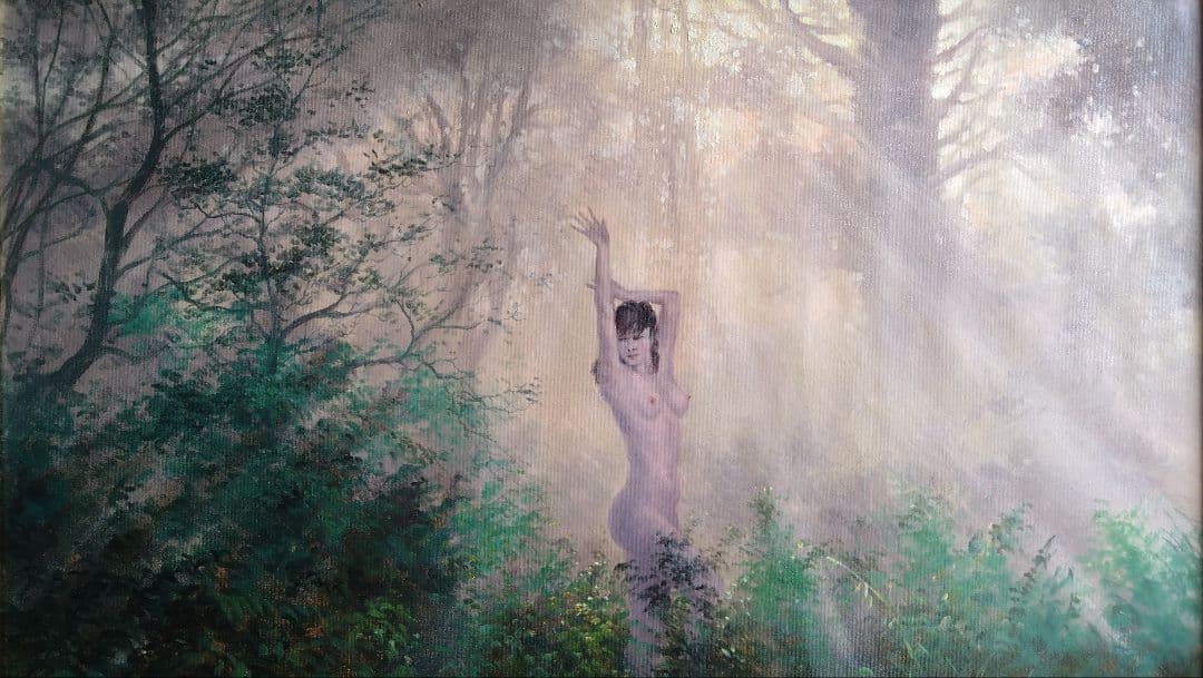 伝説の逃亡画家　人見友紀　油絵　裸婦　油彩　20号　人見友紀