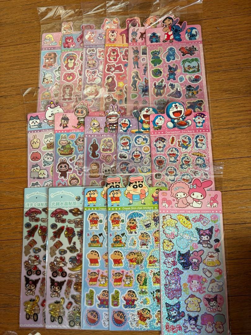 カラフルキャラクターシールセット 22枚 平面 - メルカリ