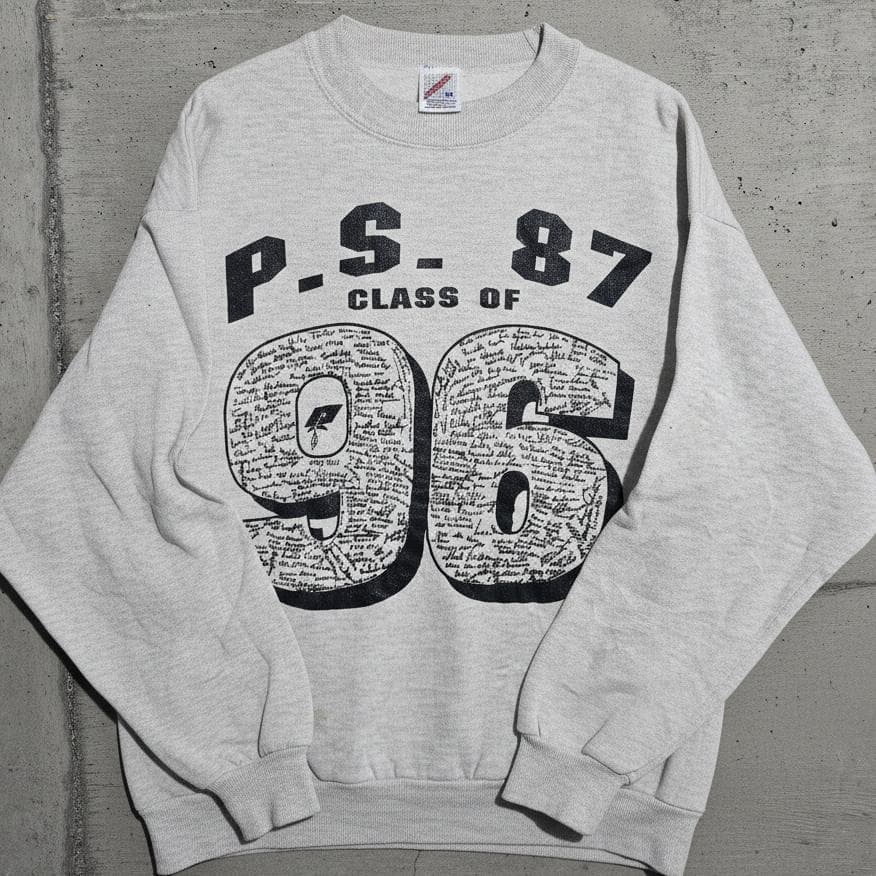 90s USA製】JERZEES スウェット P.S.87 寄せ書き 96年 - メルカリ