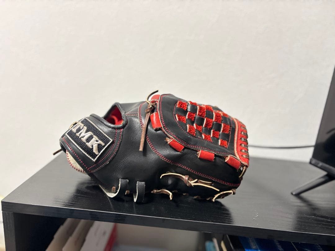 TMK the mitt THE MITT硬式グローブ 黒/赤 ファーストミット TMK the mitt THE MITT硬式グローブ 黒/赤 ファーストミット - メルカリ