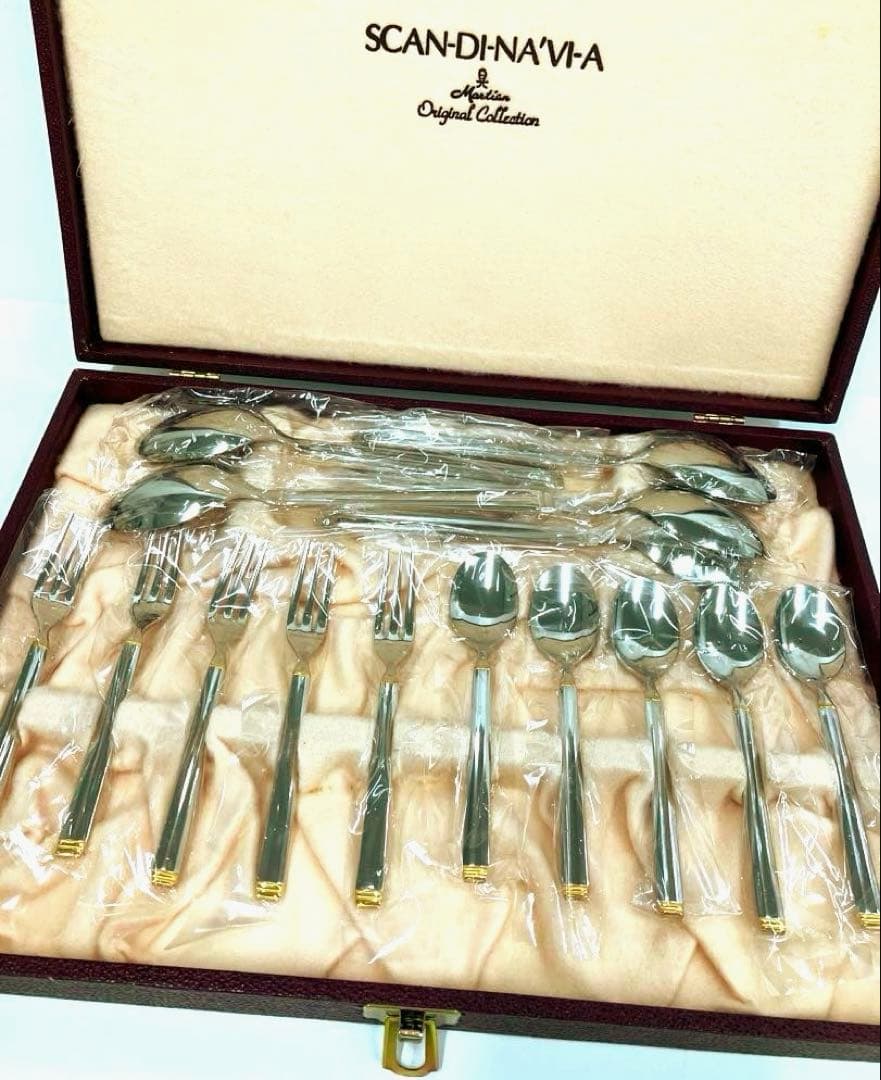 S10-43］マーシャン スカンジナビア カトラリーセット 15本 未使用品