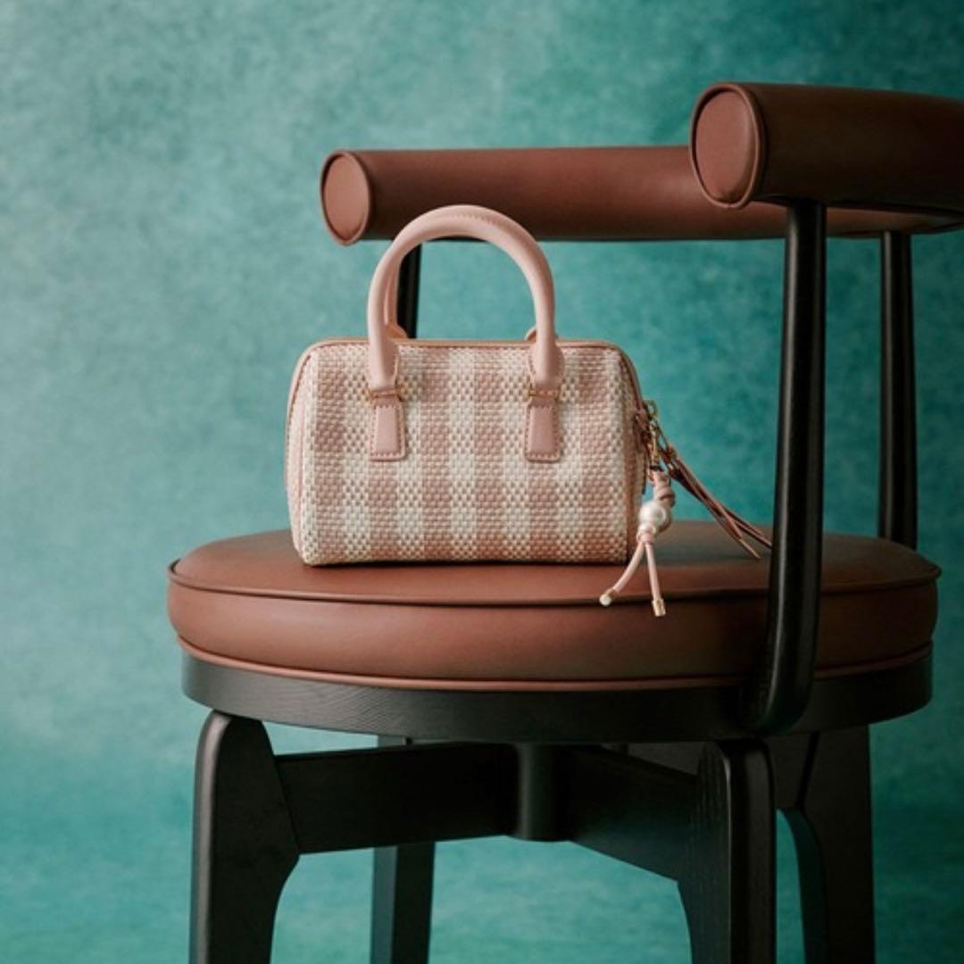 CHARLES & KEITH エベルレイ チェッカーボウリングバッグ CHARLES & KEITH｜Everleigh エベルレイ チェッカーボウリングバッグ