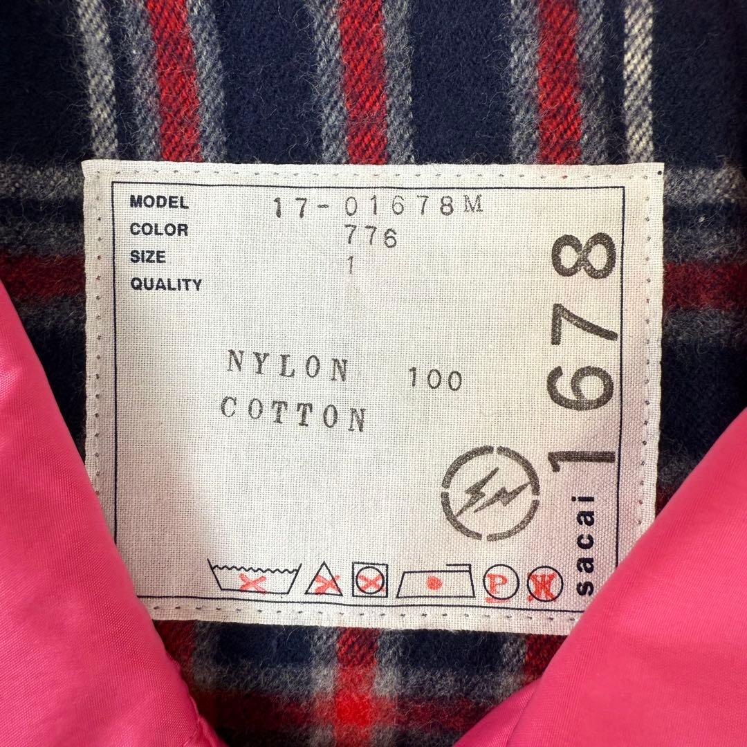 sacai FRAGMENT サカイ フラグメント ナイロンコーチジャケット