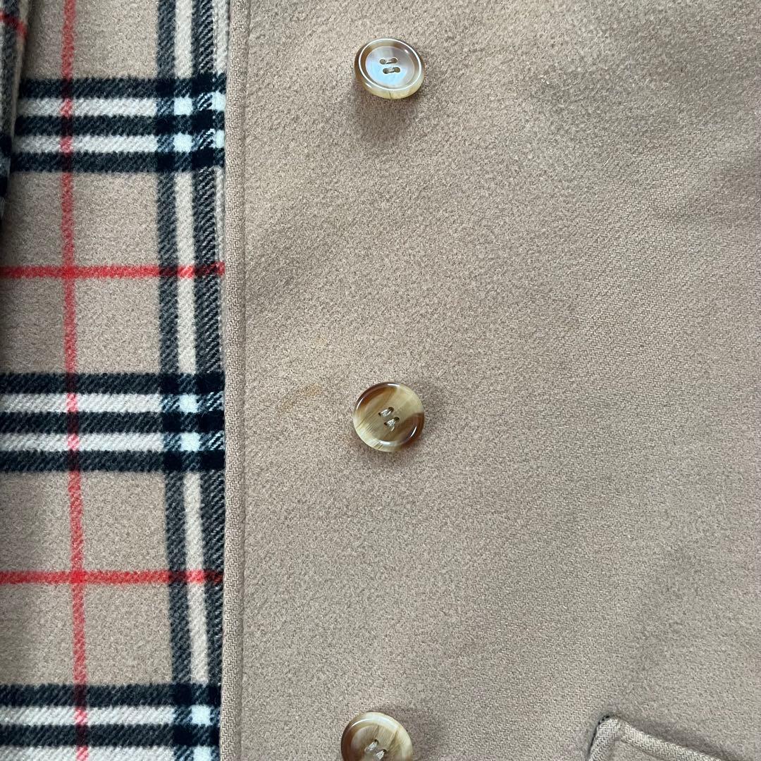 希少 バーバリー リバーシブルコート ノバチェック ダブルフェイス 三