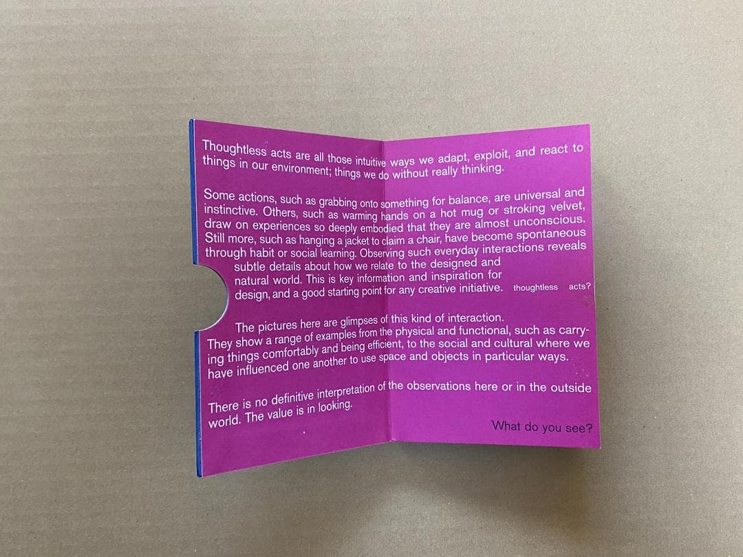 【絶版洋書】thoughtless acts? Jane Fulton Suri