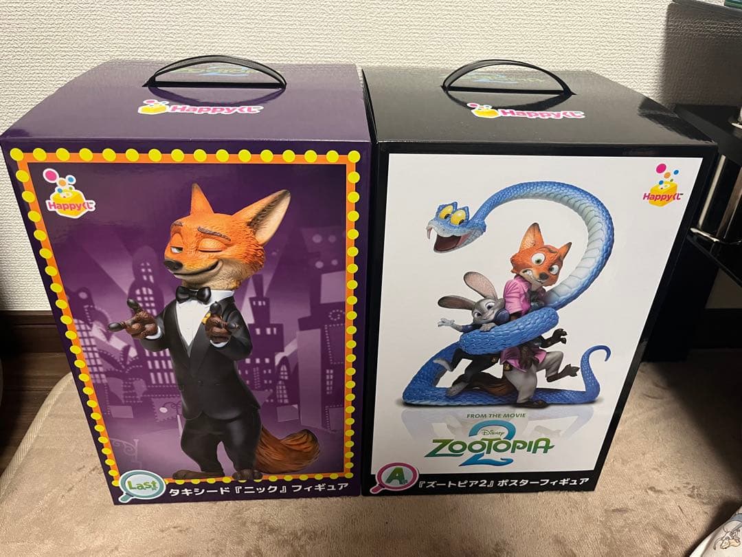 happyくじ　ズートピア2 A賞、ラストワン賞セット　未開封 ま*ち様 ズートピア2 Happyくじ 一番くじ A賞 ラスト賞 - メルカリ
