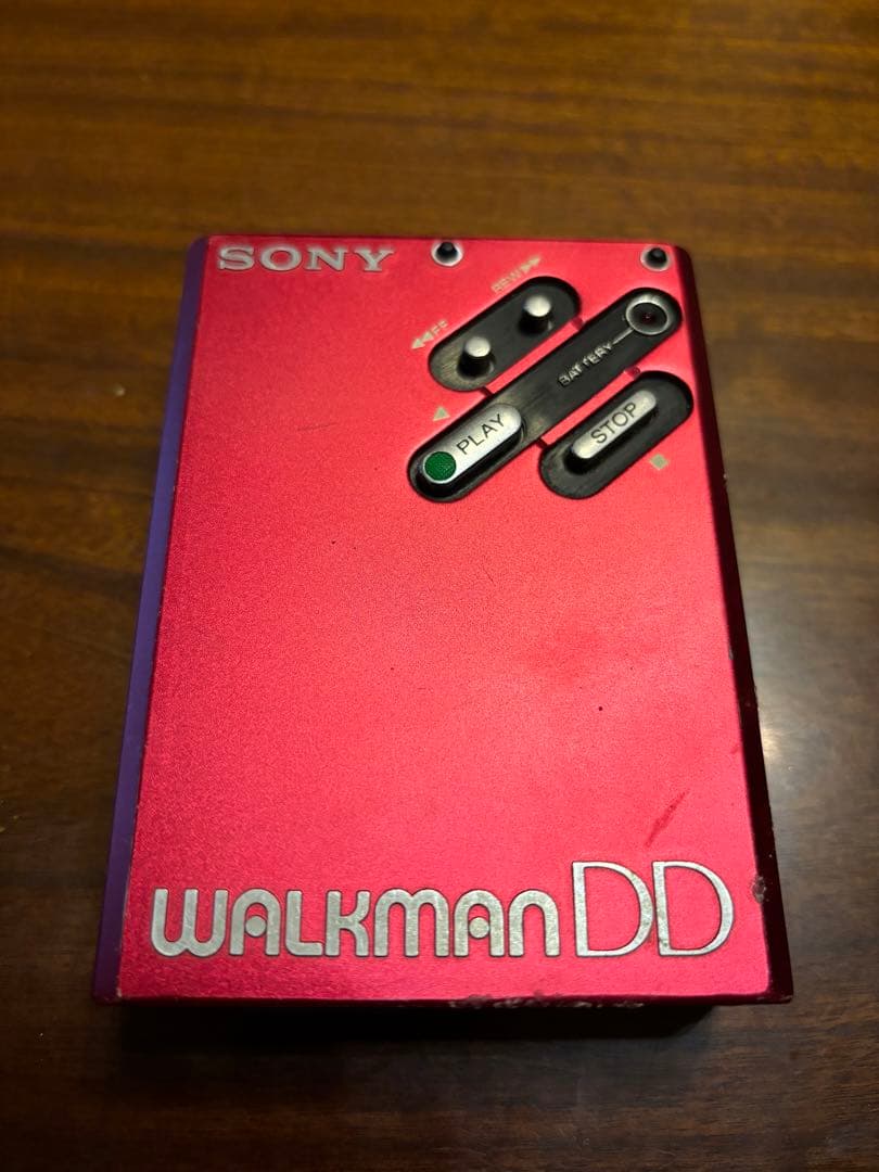 レア】SONY WALKMAN WM-DD ウォークマン レッド - メルカリ