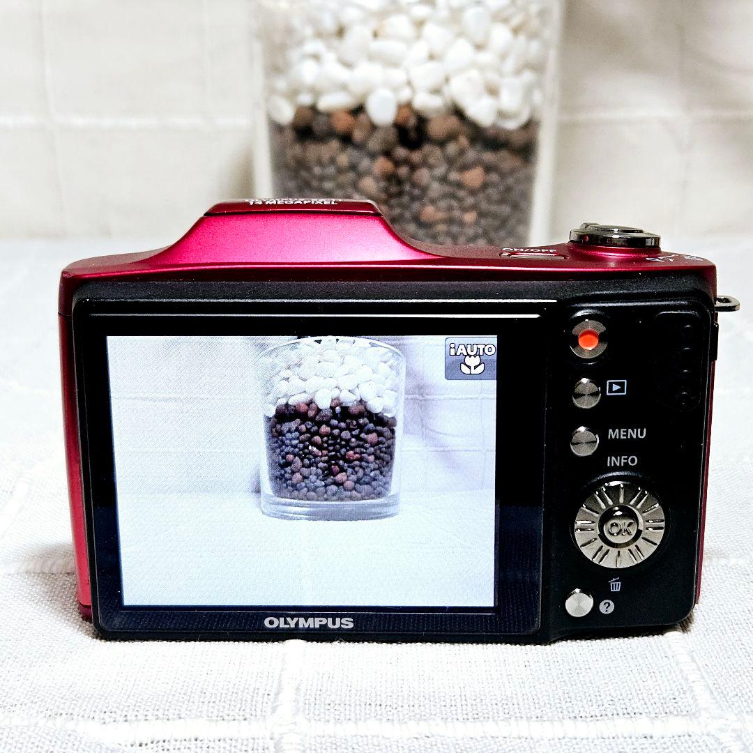 準美品 動作品 OLYMPUS sz-11 コンパクトデジタルカメラ レッド - メルカリ
