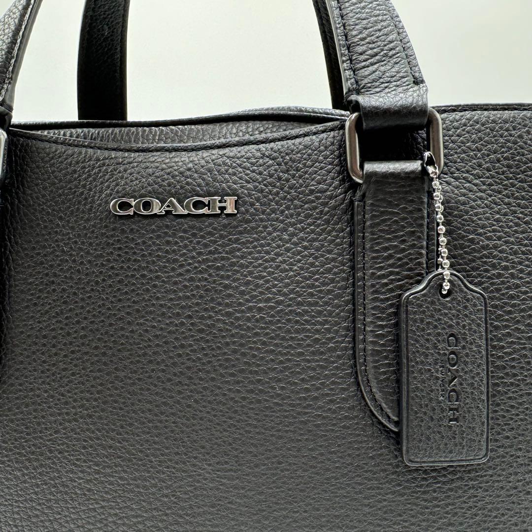 極美品✨ コーチ ブリーフケース 2way グラハム A4 レザー ブラック