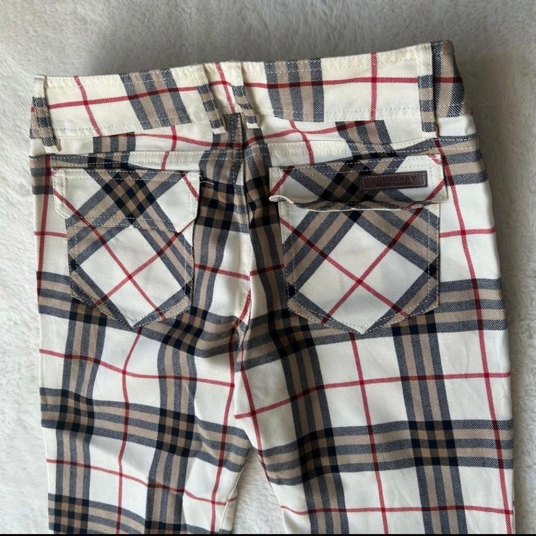 希少✨バーバリーブルーレーベル メガチェック フレアパンツ 34 Y2K