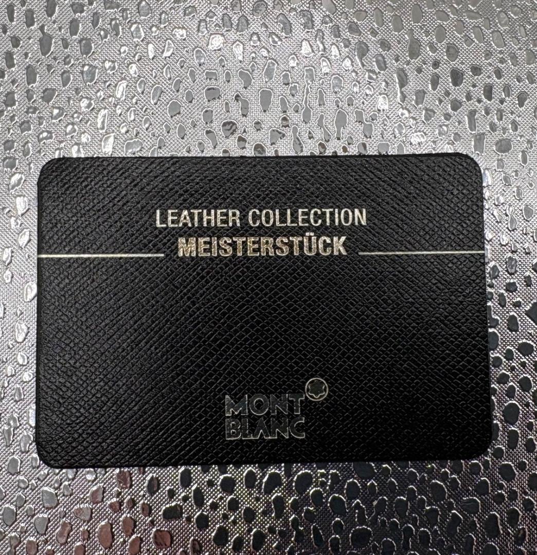 MONTBLANC モンブラン 名刺入れ カードケース 本革 ブラック メンズ
