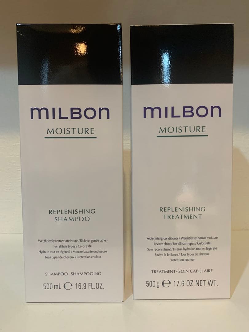 モイスチャー　リプレニッシング　シャンプー＆トリートメント　500mlセット セット品】ミルボン リプレニッシング シャンプー & トリートメント