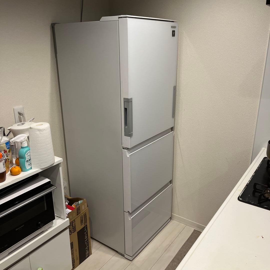 【やきなす】SJ-GW36E-W 冷凍冷蔵庫2019年製 SJ-GW36E-W 冷蔵庫 SJシリーズ ピュアホワイト [356L /3ドア /左右開き