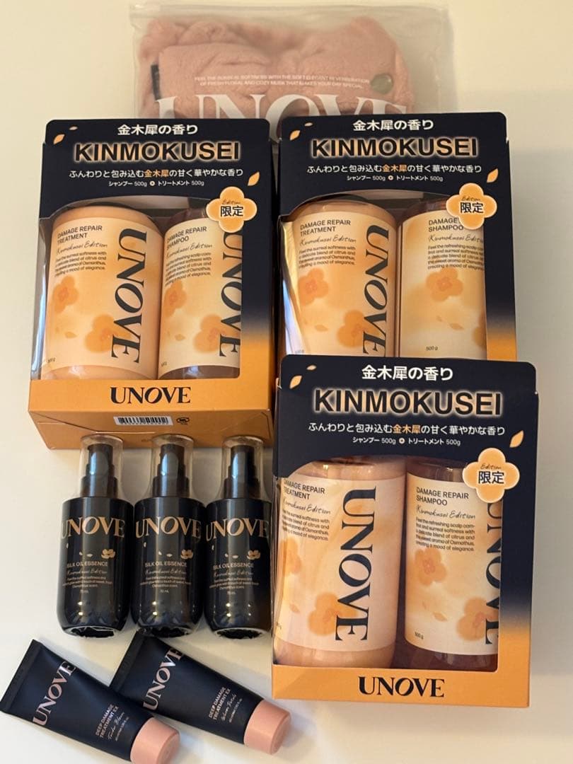 UNOVE KINMOKUSEI シャンプー・トリートメントセット 限定版セット 140628-18-