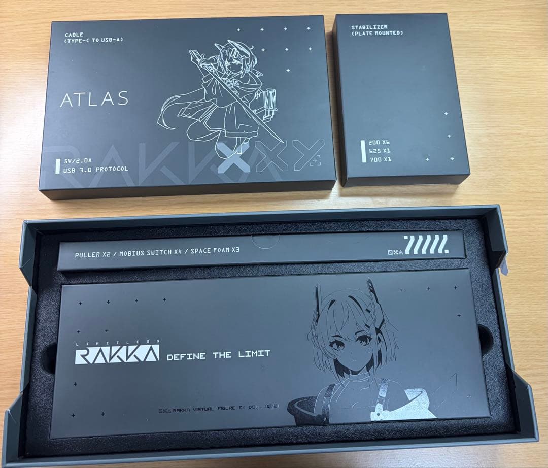 キーボード RAKKA 60 Atlas 6.25U space