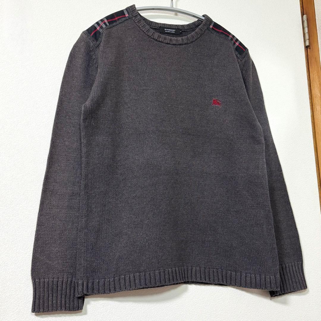 BURBERRY BLACK LABEL バーバリーブラックレーベル ニット - メルカリ