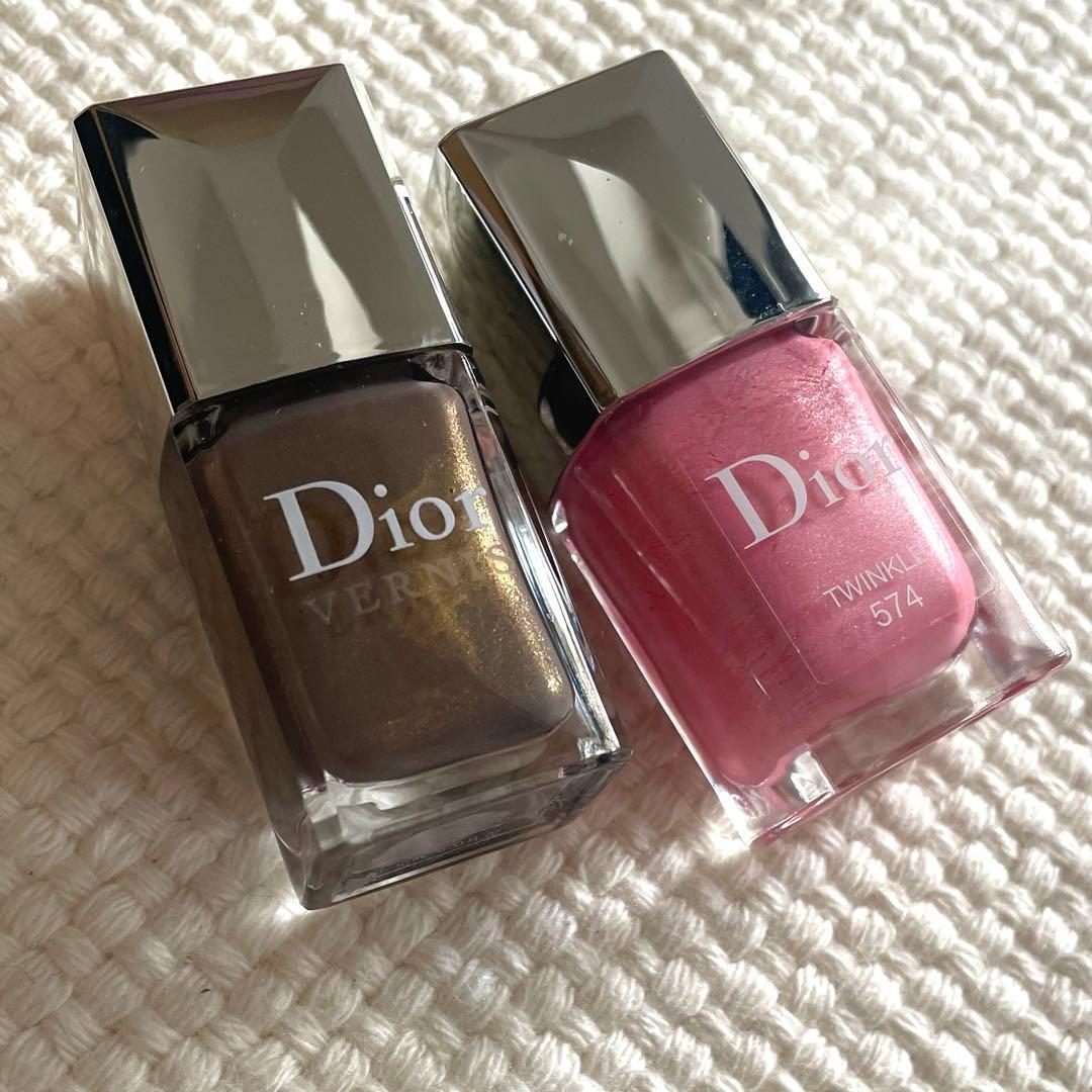 Dior ヴェルニ ネイルカラー 2本セット ブラウン／ピンク - メルカリ