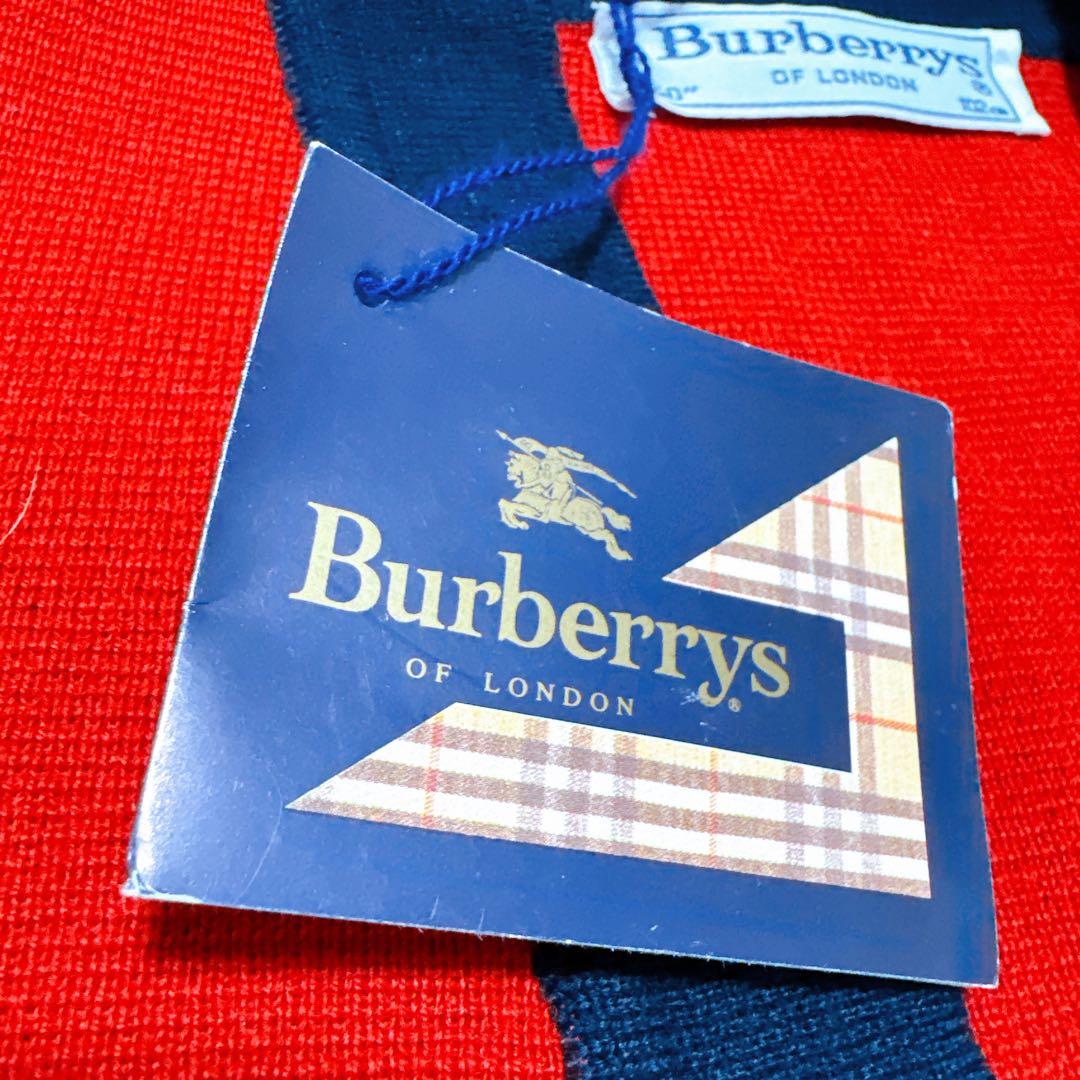 Burberrys旧タグカーディガン 赤 金ボタン ホースマーク 80年代