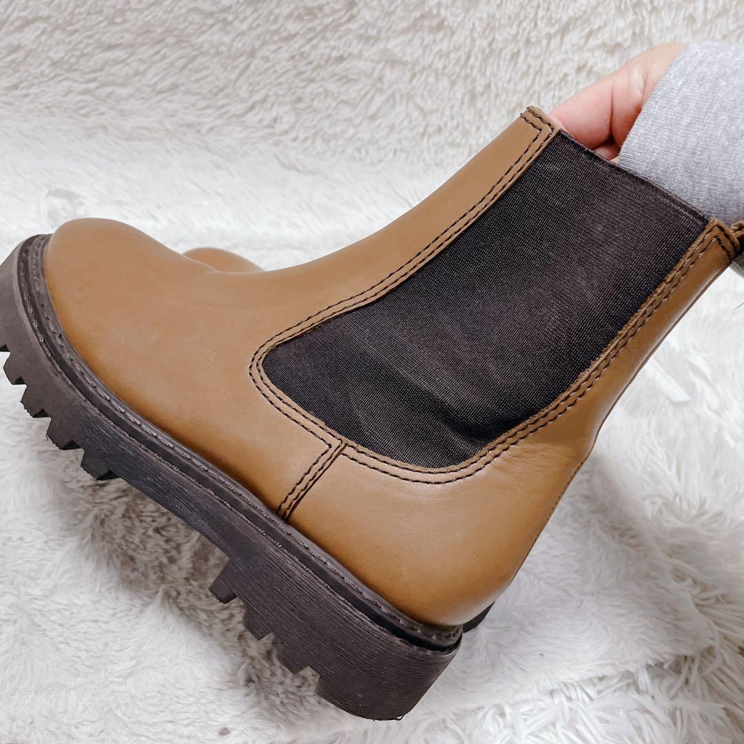 Galerie Vie ブラウン　サイドゴアブーツ　レディース　23.0cm