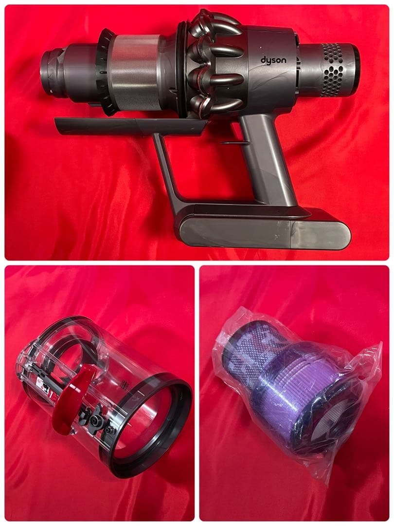 ダイソン⑥SV14V11 純正スタンド 純正2本のパイプ ヘッド選択 補強