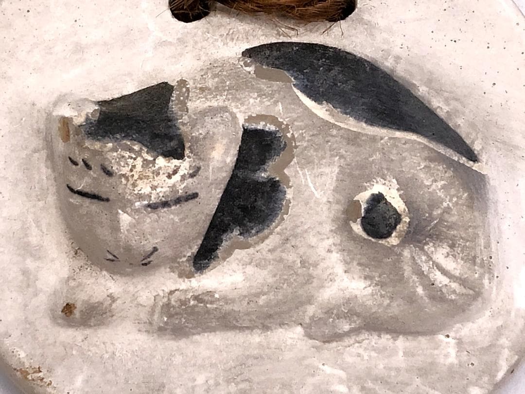 左甚五郎・眠り猫 陶板 】 大正～昭和初期 - メルカリ