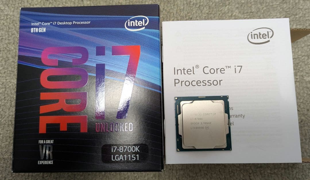 Intel Core i7-8700K LGA1151 CPU - メルカリ