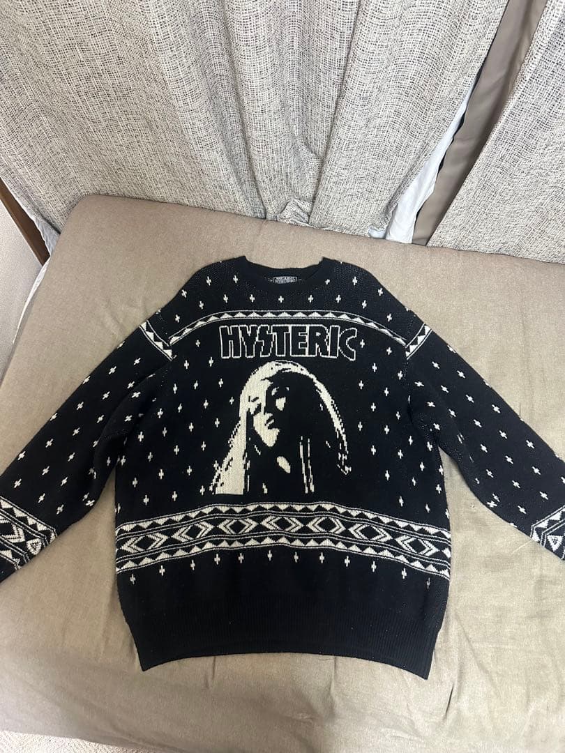 【超希少】ヒステリックグラマー　ヒスガールノルディック柄セーター（ニット） 楽天市場】HYSTERIC GLAMOUR ヒステリックグラマー ニット サイズ:S