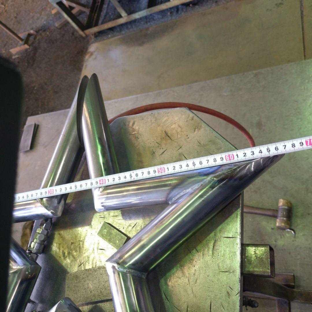 星型竹槍マフラー50.8パイ肉厚1.6ミリ - メルカリ