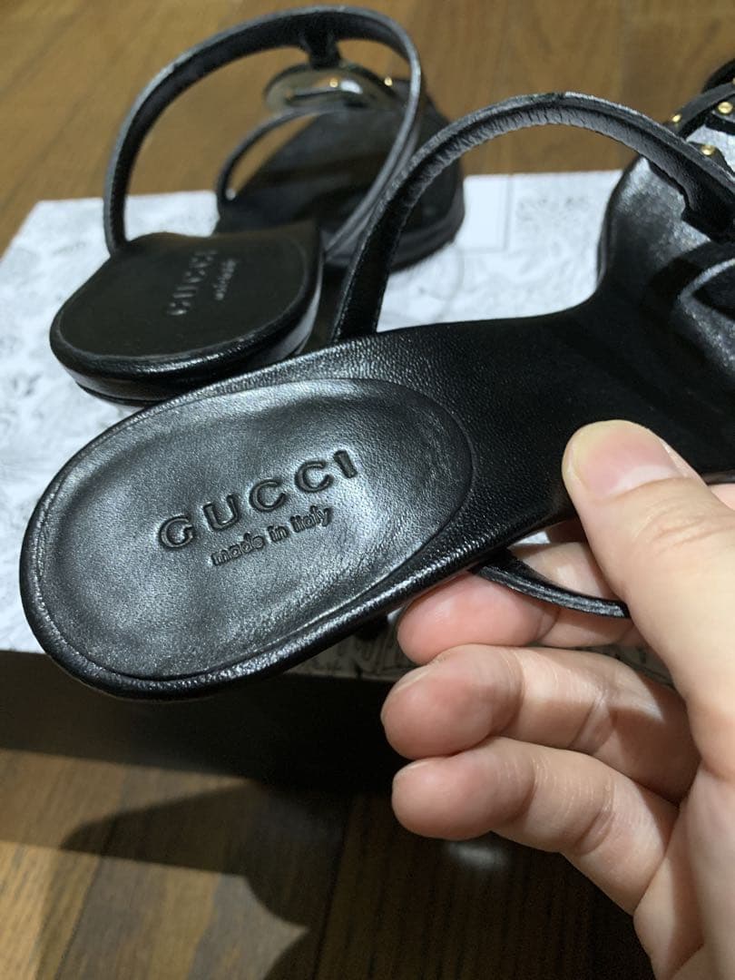 新品・未使用　GUCCI ミュール／サンダル 22.5cm