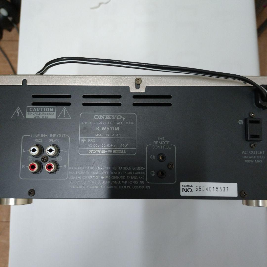 ONKYO K-W511M カセットデッキのジャンク品 - メルカリ