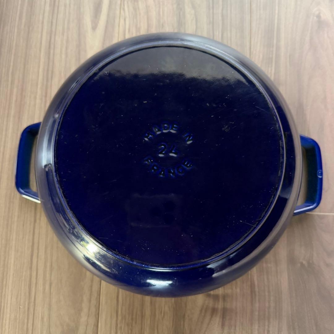 ストウブ フレンチルースター ブルー 24cm - メルカリ