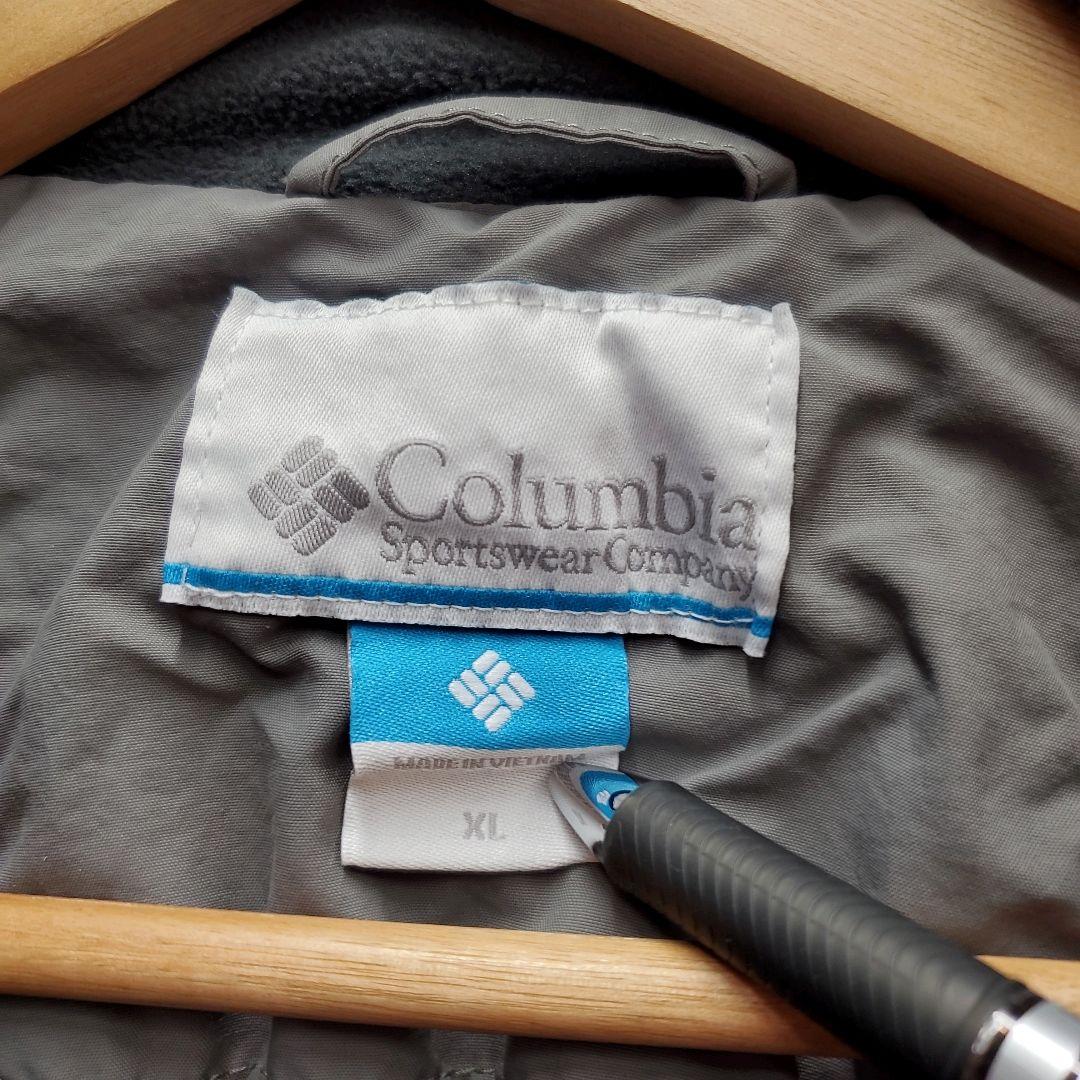 HA197☆コロンビア☆ジップアップナイロンジャケット☆ロゴ刺繍