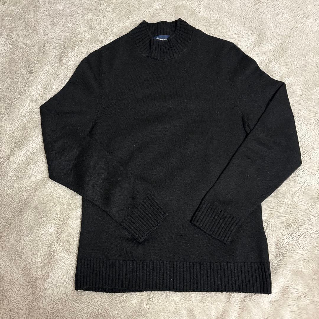 1/24まで 【美品】ドルモア／モックネックニット／ブラック／48 Drumohr（ドルモア）｜Drumohr（ドルモア）エクストラファインメリノ