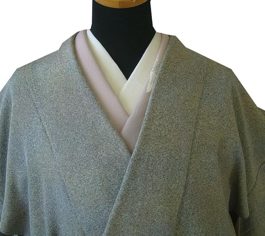 ☆美品 一越地 お洒落な ロング道中着（正絹）仕立上り＜C647