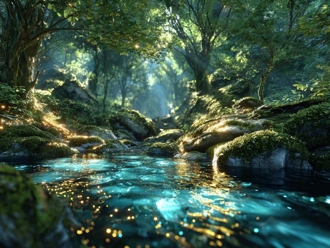 445【神霊山水・神宿り】清らかな森と水の浄化・癒やしの